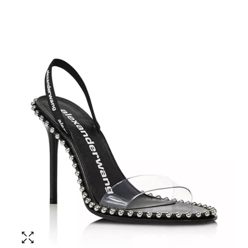 Alexander Wang Black Stiletto Slingback Heels